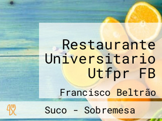 Restaurante Universitario Utfpr FB