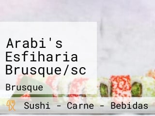 Arabi's Esfiharia Brusque/sc