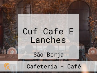 Cuf Cafe E Lanches