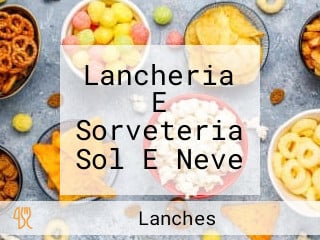 Lancheria E Sorveteria Sol E Neve