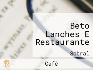 Beto Lanches E Restaurante