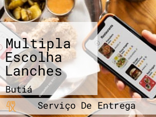 Multipla Escolha Lanches