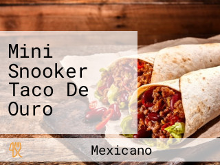 Mini Snooker Taco De Ouro