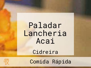 Paladar Lancheria Acai