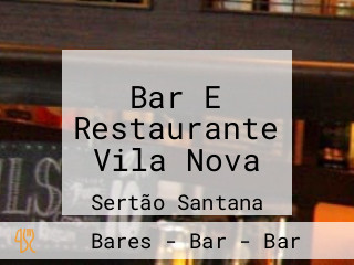 Bar E Restaurante Vila Nova