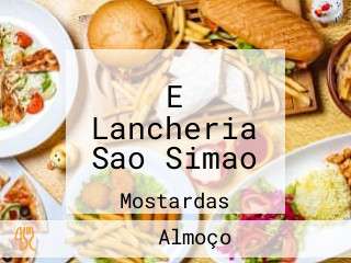 E Lancheria Sao Simao