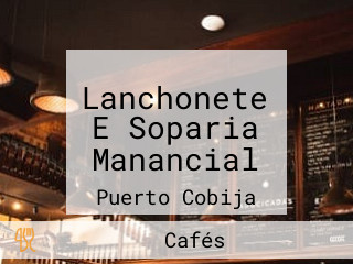 Lanchonete E Soparia Manancial