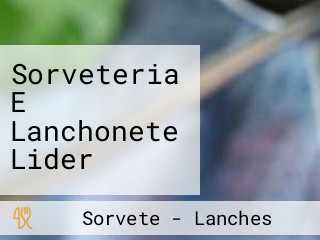 Sorveteria E Lanchonete Lider