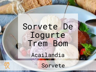 Sorvete De Iogurte Trem Bom