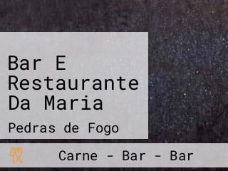 Bar E Restaurante Da Maria