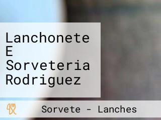 Lanchonete E Sorveteria Rodriguez