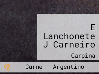 E Lanchonete J Carneiro