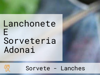 Lanchonete E Sorveteria Adonai