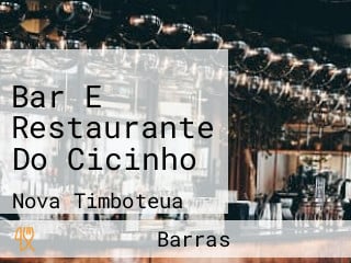 Bar E Restaurante Do Cicinho