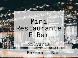 Mini Restaurante E Bar