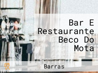 Bar E Restaurante Beco Do Mota