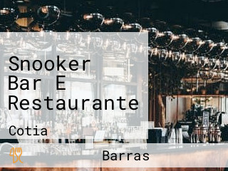 Snooker Bar E Restaurante