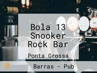 Bola 13 Snooker Rock Bar